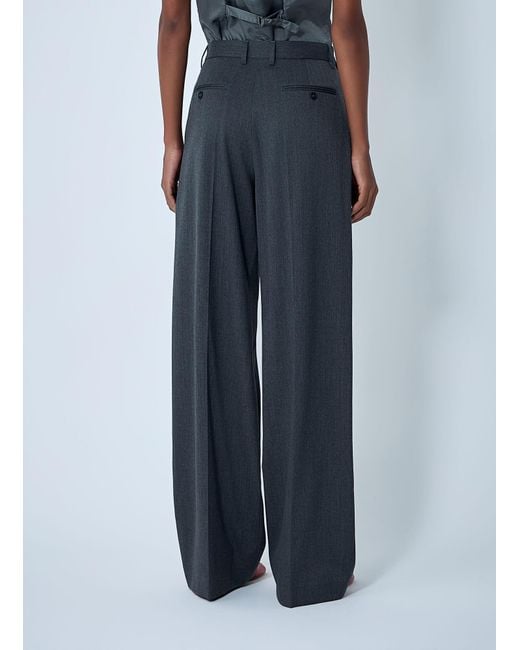 MM6 by Maison Martin Margiela Blue Tailored Back-To-Front Pants
