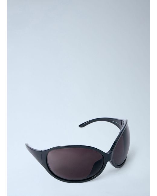 Balenciaga Black Phantom Round Sunglasses