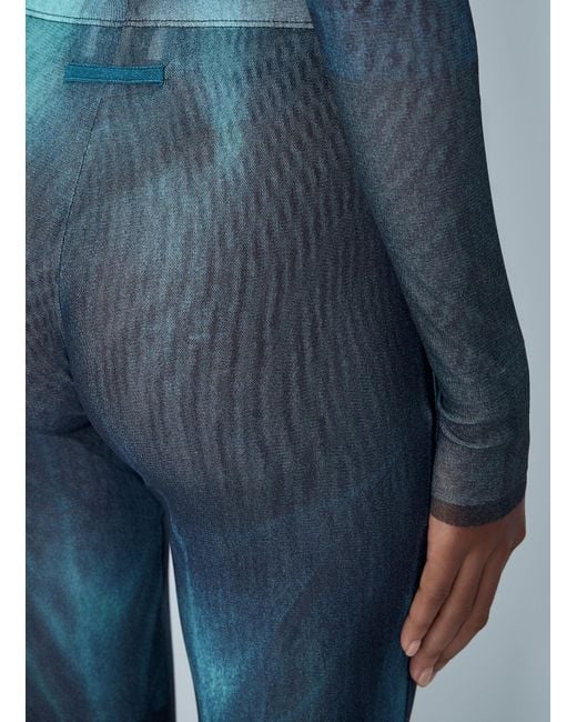 Jean Paul Gaultier Blue Water Mesh Pants