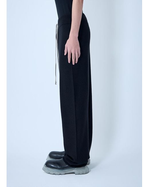 Rick Owens Blue Drawstring Track Pants for men