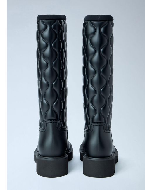 Moncler Blue Kickstream Rain Boots