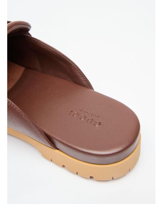 Gucci Brown Horsebit Leather Loafers