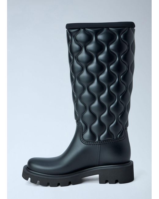 Moncler Blue Kickstream Rain Boots