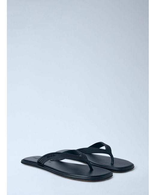 Bottega Veneta Blue Matt Ruber Nappa Sandals for men