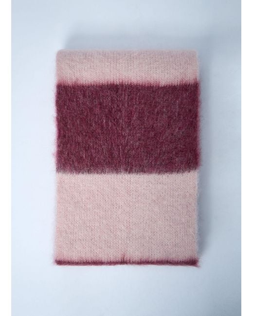 Miu Miu Purple Logo Motif Scarf