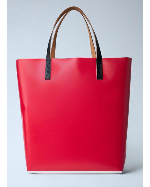 Marni White Tribeca N/S Tote Bag for men