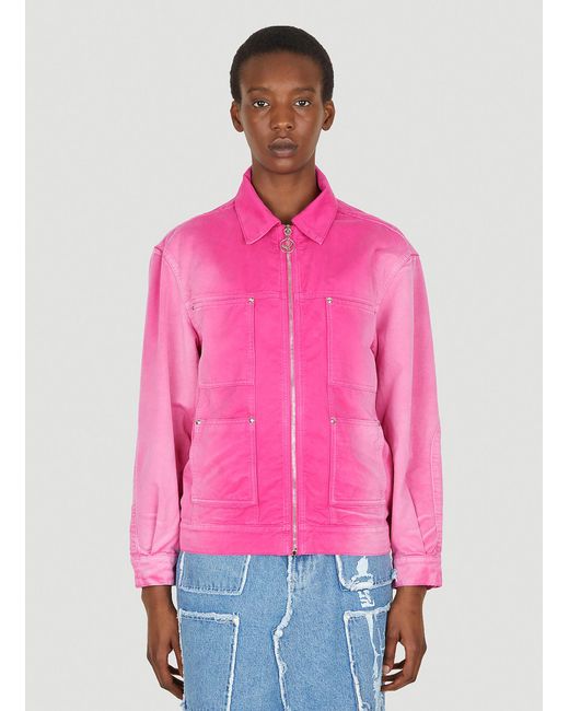 Lourdes Pink Trucker Jacket