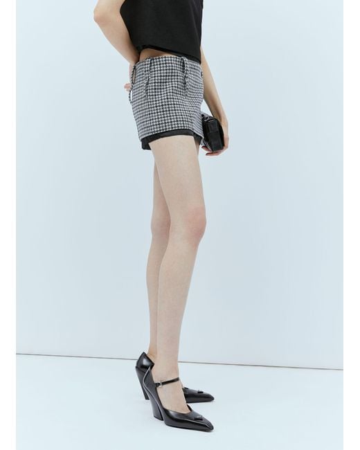 Miu Miu Blue Tweed Mini Skirt