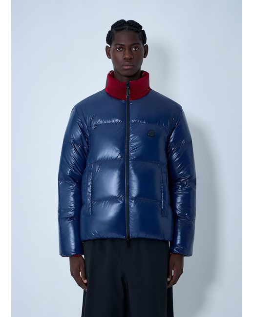 Moncler x A$AP ROCKY Blue Moncler X A$ap Rocky Reversible Throttle Short Down Jacket for men