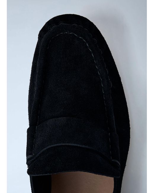 The Row White Suede Loafers for men
