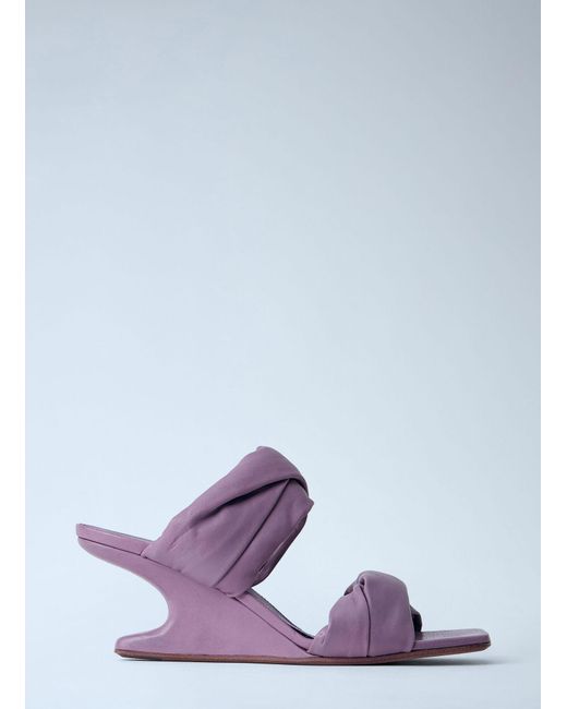 Rick Owens Purple Cantilever 8 Twisted Sandals