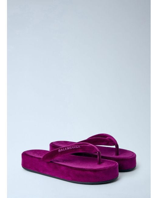 Balenciaga White Jet Lag Thong-Strap Sandals