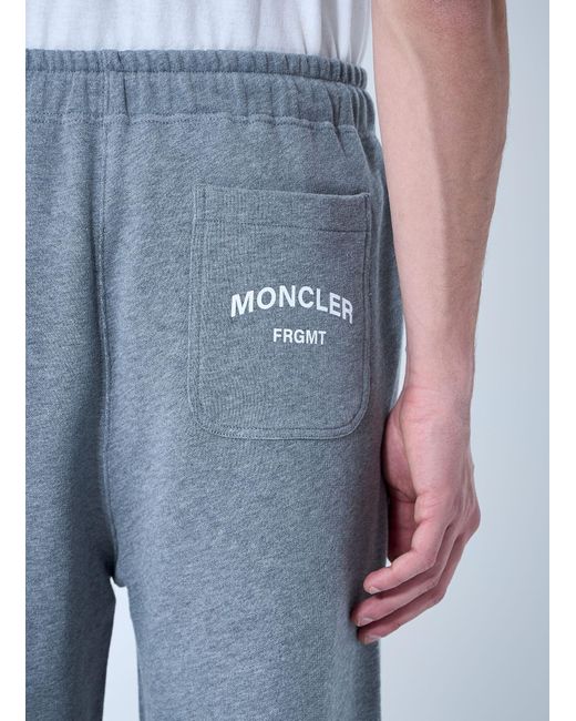 Moncler X Fragment Hiroshi Fujiwara Blue Logo Patch Track Pants for men