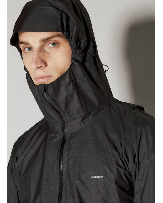 Satisfy Gray Pertex® 3l Fly Rain Jacket for men
