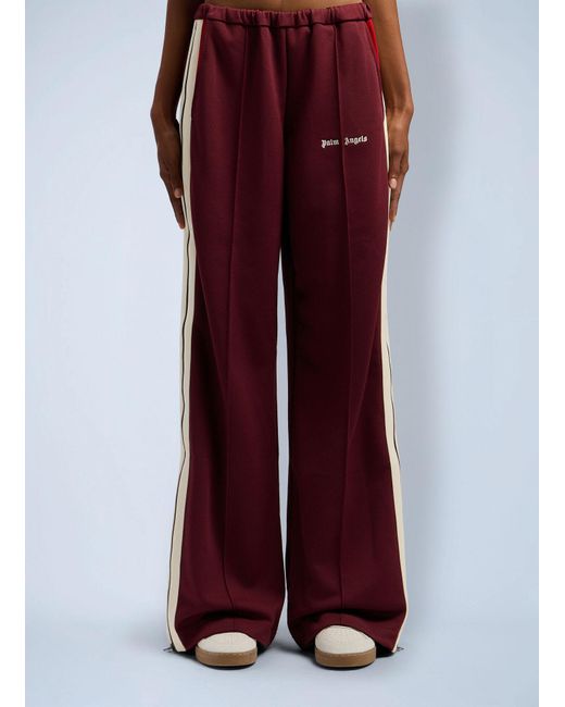 Palm Angels Red Zip Track Pants