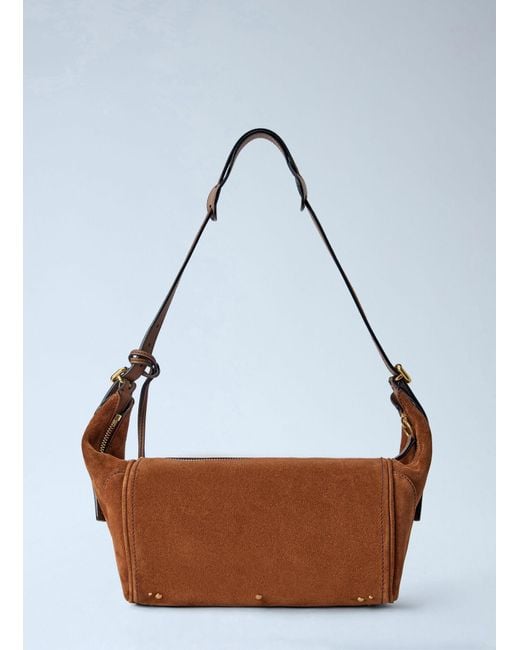 Chloé Brown Chloé Paddington Suede Crossbody Bag