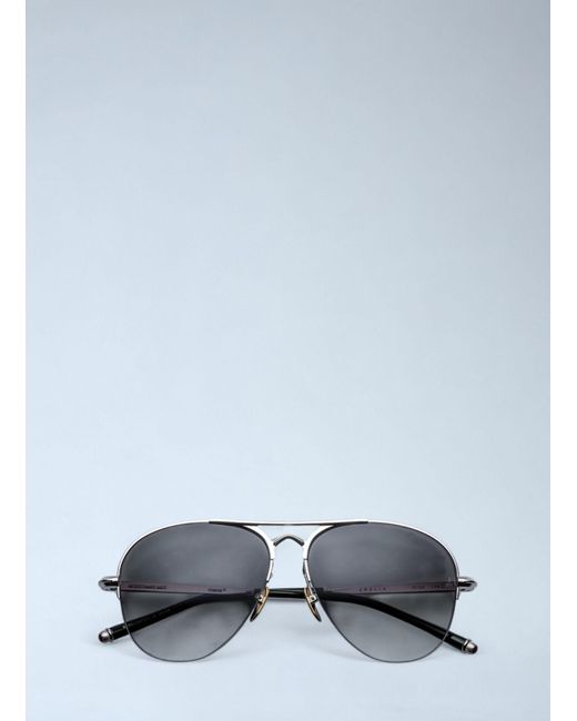 Jacques Marie Mage Metallic Amelia Aviator Sunglasses