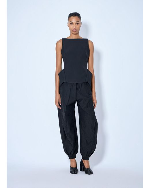 Rohe Blue Deconstructed Collar Top