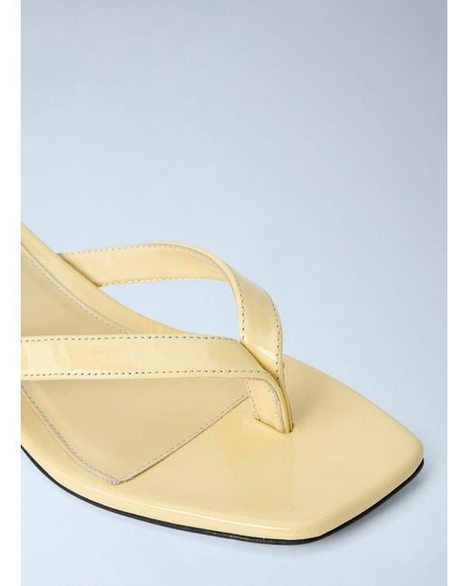 Totême Blue Naplack Heeled Flip Flops