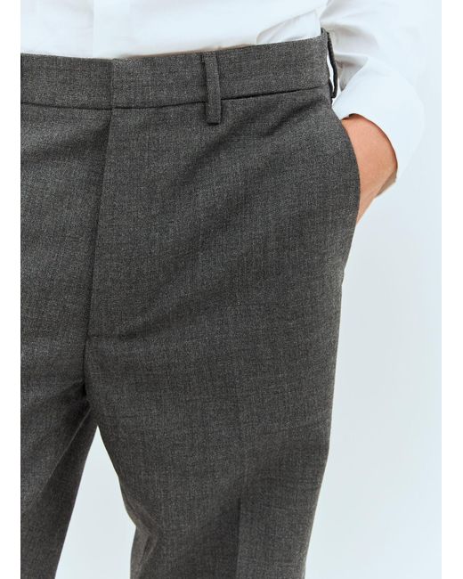 Miu Miu Gray Marled Wool Pants for men