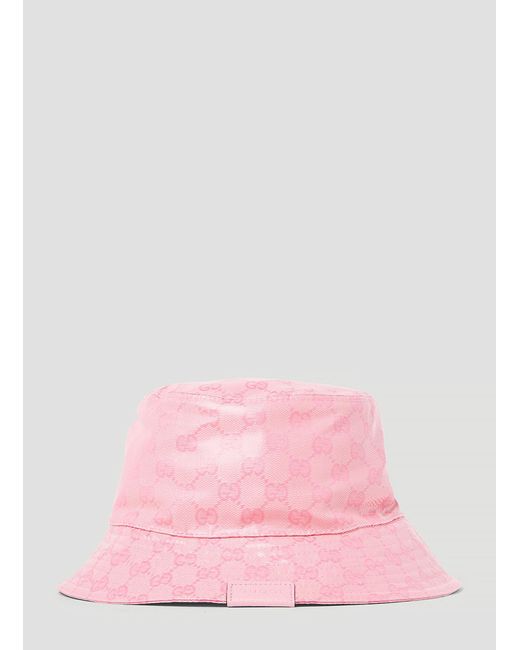 Gucci Pink Gg Jacquard Bucket Hat for men