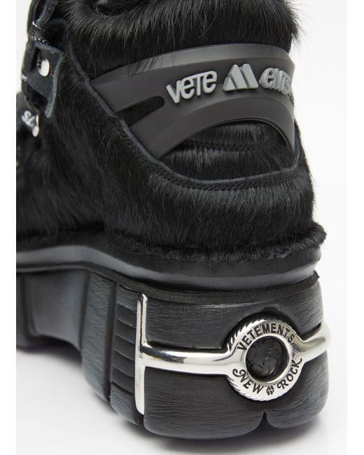 Vetements X New Rock Platform Sneakers in Black | Lyst