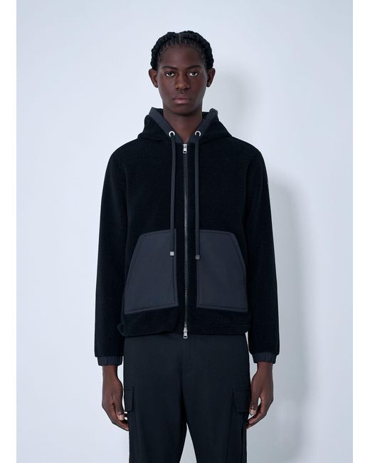 Moncler Blue Teddy Zip-up Cardigan for men