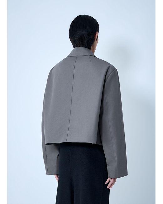 Rick Owens Blue Heizer Mac Jacket for men