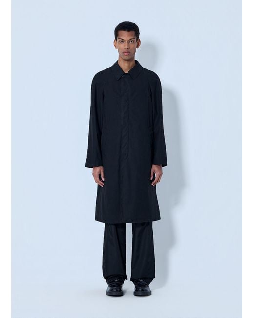 Prada Blue Classic Single-Breasted Coat for men