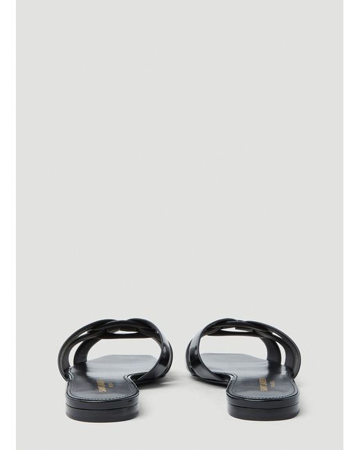 Saint Laurent Black Tribute Sandals for men