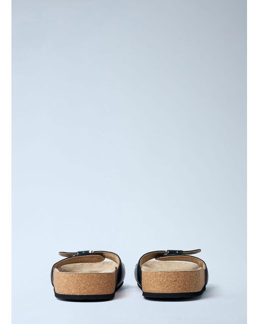 Balenciaga Blue Scholl Strap Flat Sandals