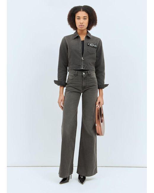 Coperni Gray Workwear Denim Jacket