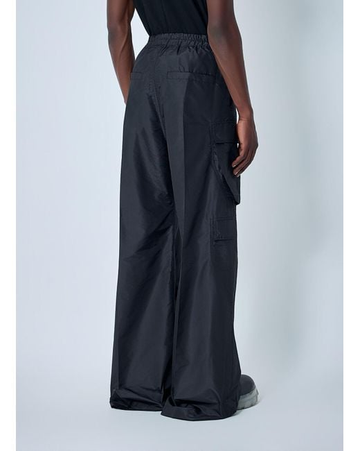 Rick Owens Blue Cargobelas Pants for men