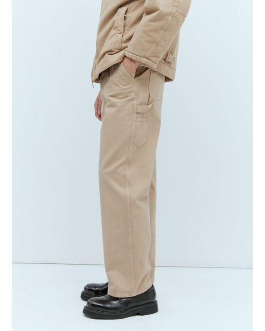 Miu Miu Natural Garment-dyed Gabardine Pants for men
