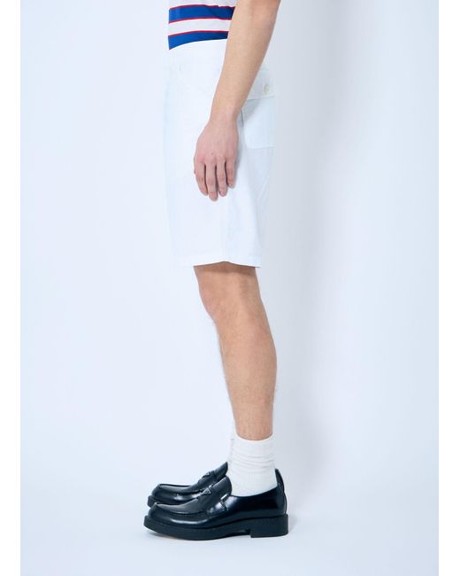 Prada Blue Oxford Shorts for men