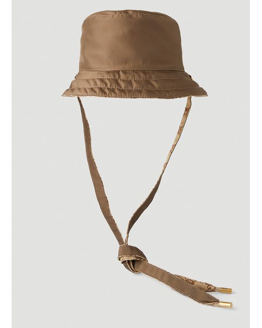 Gucci White Reversible Bucket Hat