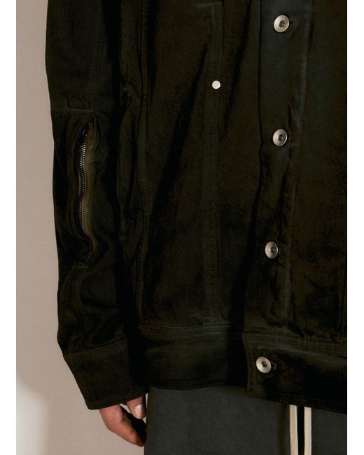 Rick Owens Black Lido Worker Jacket for men