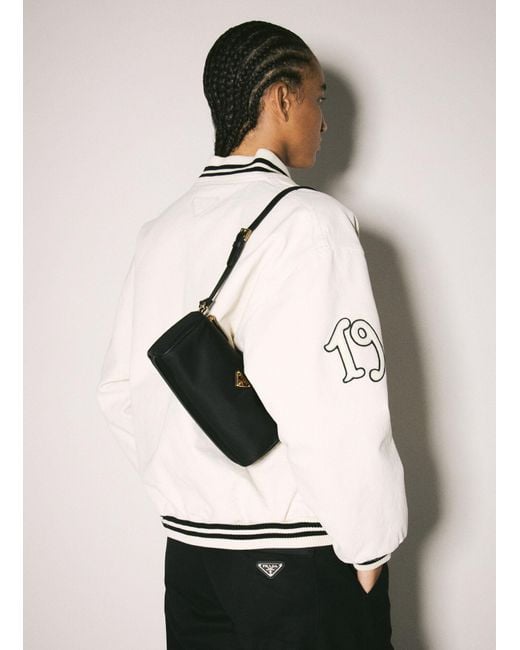 Prada White Re-nylon Shoulder Pouch