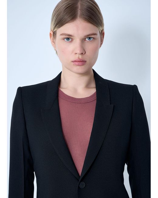 Rick Owens Blue Extreme Soft Single-Breasted Blazer