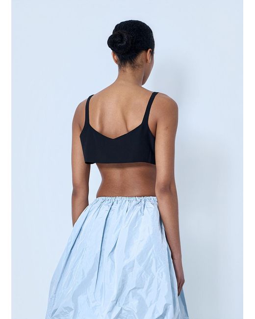 Prada White Structured Bralette Top
