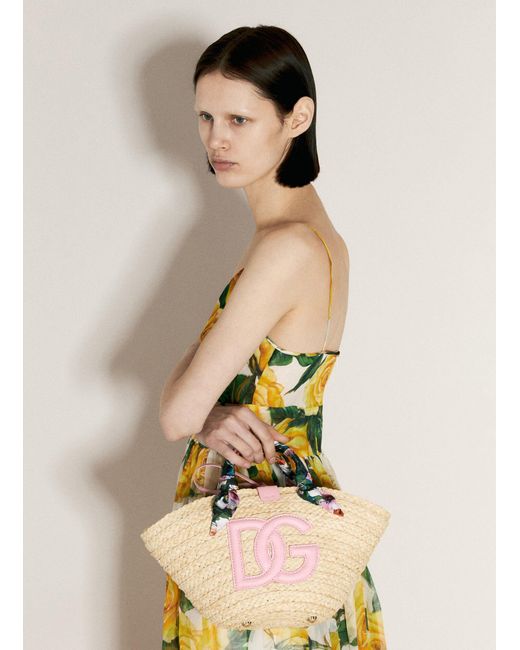 Dolce & Gabbana Natural Small Kendra Tote Bag