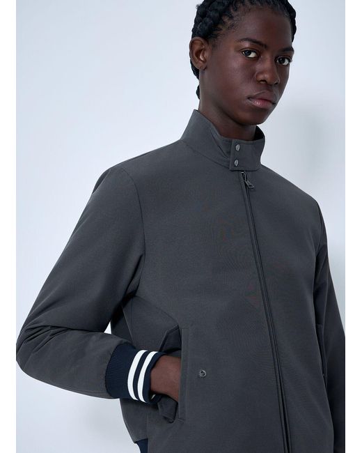 Moncler Blue Prieure Reversible Down Bomber Jacket for men