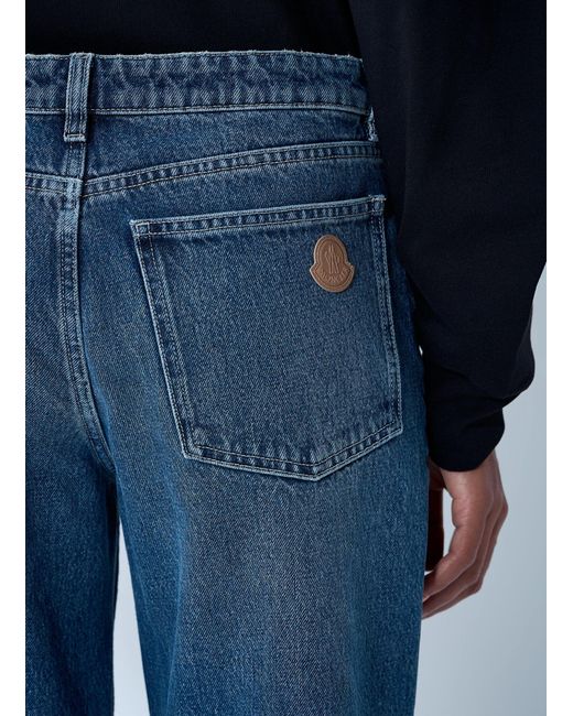 Moncler Blue Five-Pocket Jeans