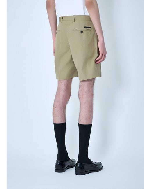 Prada Natural Button Patch Pocket Trousers for men