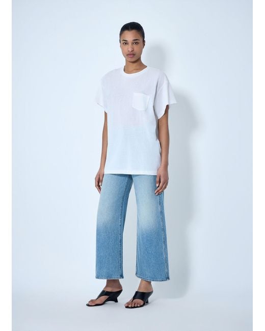 Khaite White Cotton Jersey T-Shirt