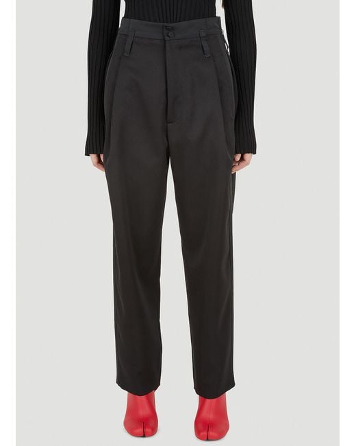 MERYLL ROGGE Black Pleated Tuxedo Pants