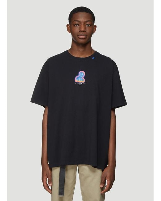 Off-White c/o Virgil Abloh Thermo Man Print T-shirt in Black for Men
