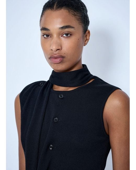 Lemaire Blue Asymmetrical Vest