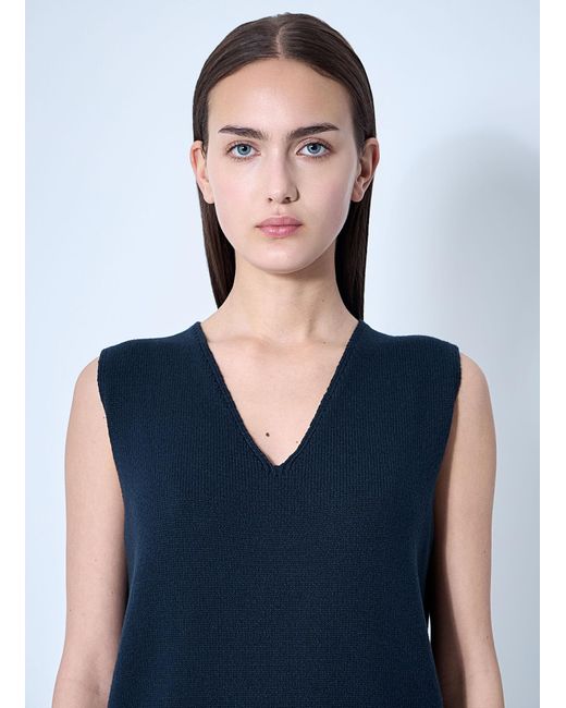 The Row Blue Cowen Vest