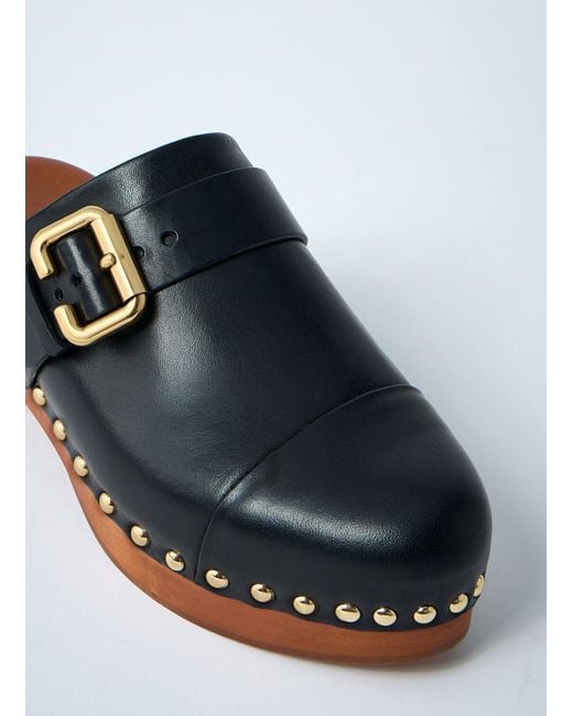 Chloé White Chloã Jeanette Wedge Clog